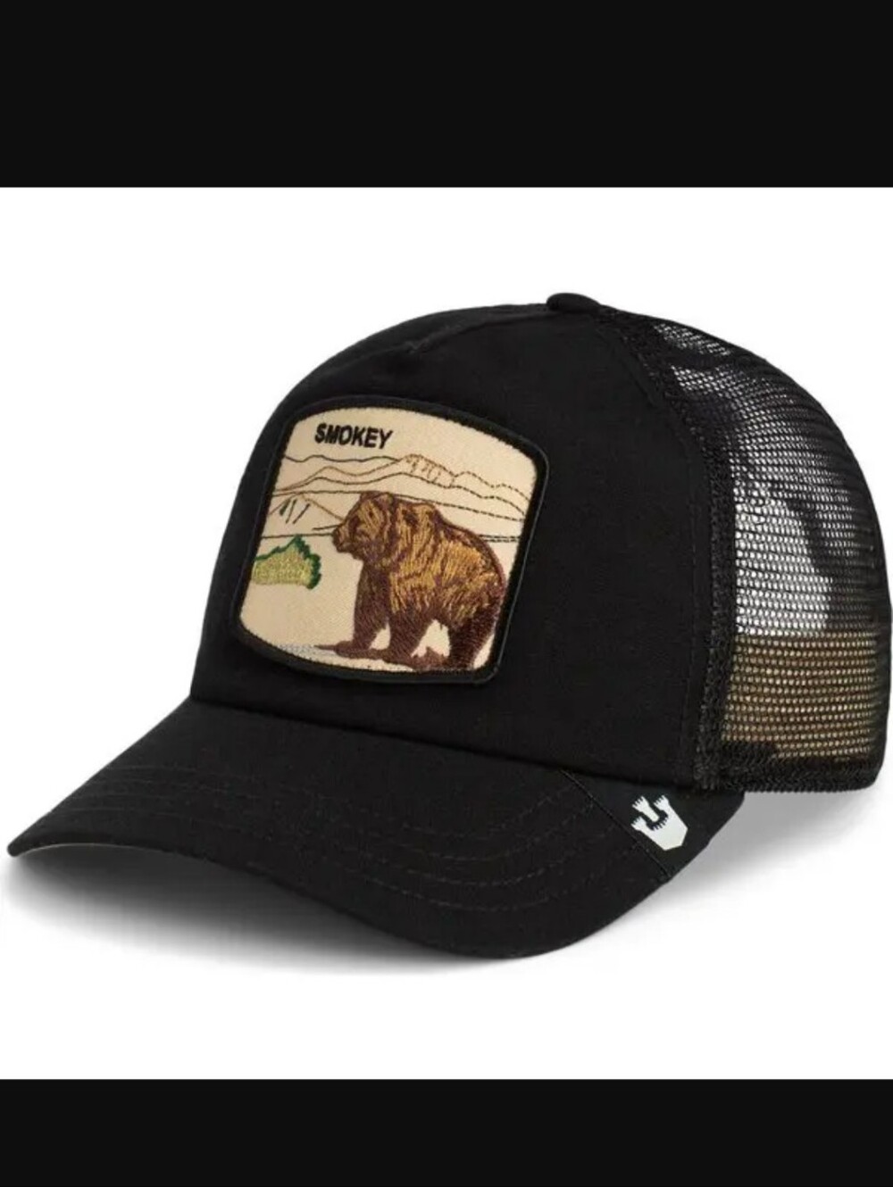 Goorin Bros The Farm Smokey Bear Camp Crasher Embroidered Patch Trucker Hat